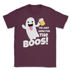 I'm just here for the boos! Cute Ghost Halloween product Unisex - Maroon