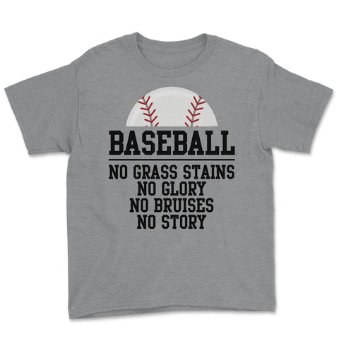 Funny Baseball Player Lover Motivational Inspirational Quote design - Grey Heather