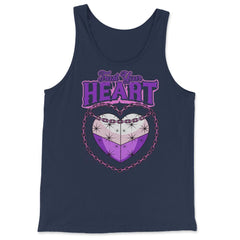 Asexual Trust Your Heart Asexual Pride print - Tank Top - Navy