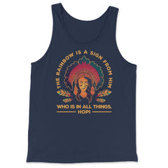 Chieftain Native American Tribal Chief Woman Native American graphic - Tank Top - Navy