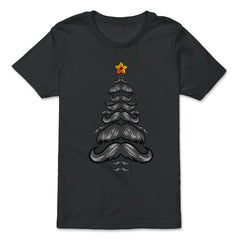Christmas Tree Mustaches For Him Funny Matching Xmas product - Premium Youth Tee - Black