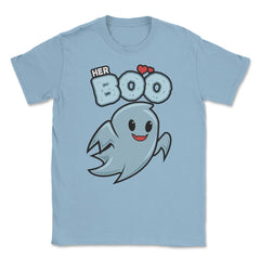 Halloween Costume Her Boo Ghost for Him Fun Gift print Unisex T-Shirt