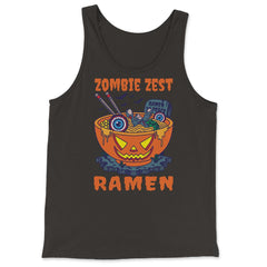 Zombie Zest Ramen Bowl Halloween Noodle Print product - Tank Top - Black