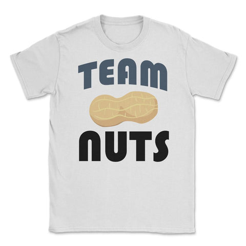 Funny Team Nuts Baby Boy Gender Reveal Announcement Humor print - White