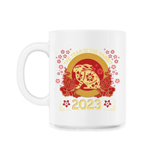 Chinese New Year The Year of the Rabbit 2023 Chinese design - 11oz Mug - White