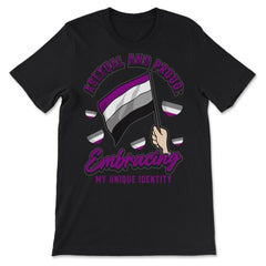 Asexual and Proud: Embracing My Unique Identity product - Premium Unisex T-Shirt - Black