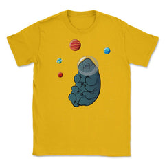 Tardigrade Kawaii Character in Space Hilarious product Unisex T-Shirt - Gold