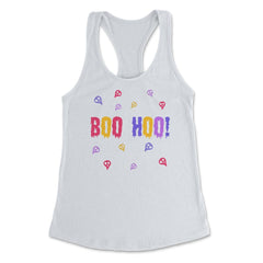 Boo Hoo! Halloween costume T Shirt Tee Gifts Women's Racerback Tank