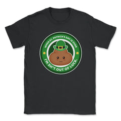 Saint Patty’s Day Theme Funny Poop Emoticon Meme design Unisex T-Shirt