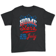 Home is where the Stars Align on the 4th of July product - Youth Tee - Black