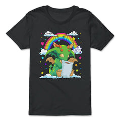 Baby Dragon Sleeping on a Cloud For Fantasy Fans design - Premium Youth Tee - Black