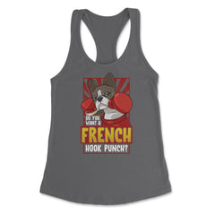 French Bulldog Boxing Do You Want a French Hook Punch? print Women's - Dark Grey
