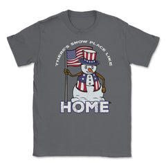 Patriotic Snowman with US Flag Funny Xmas Novelty Gift design Unisex