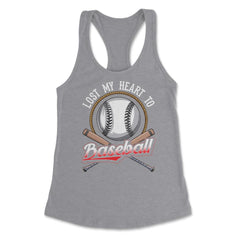 Baseball Lost My Heart to Baseball Lover Sporty Players product - Grey Heather