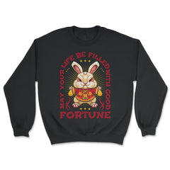 Chinese New Year of the Rabbit Chinese Aesthetic graphic - Unisex Sweatshirt - Black