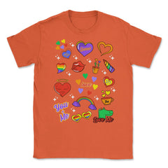 Gay Pride LGBTQ+ Collection Fun Gift design Unisex T-Shirt - Orange