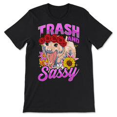 Trash & Sassy Funny Possum Lover Trash Animal Possum Pun product - Premium Unisex T-Shirt - Black