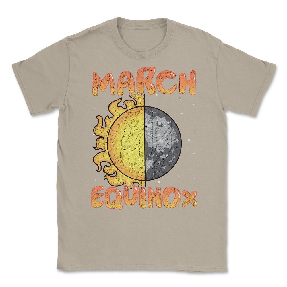 March Equinox Sun and Moon Cool Gift product Unisex T-Shirt - Cream