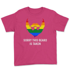 Sorry This Beard is Taken Gay Rainbow Flag Funny Gay Pride graphic - Heliconia