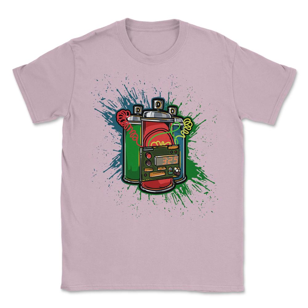 Spray Paint Can Time Bomb graphic Unisex T-Shirt