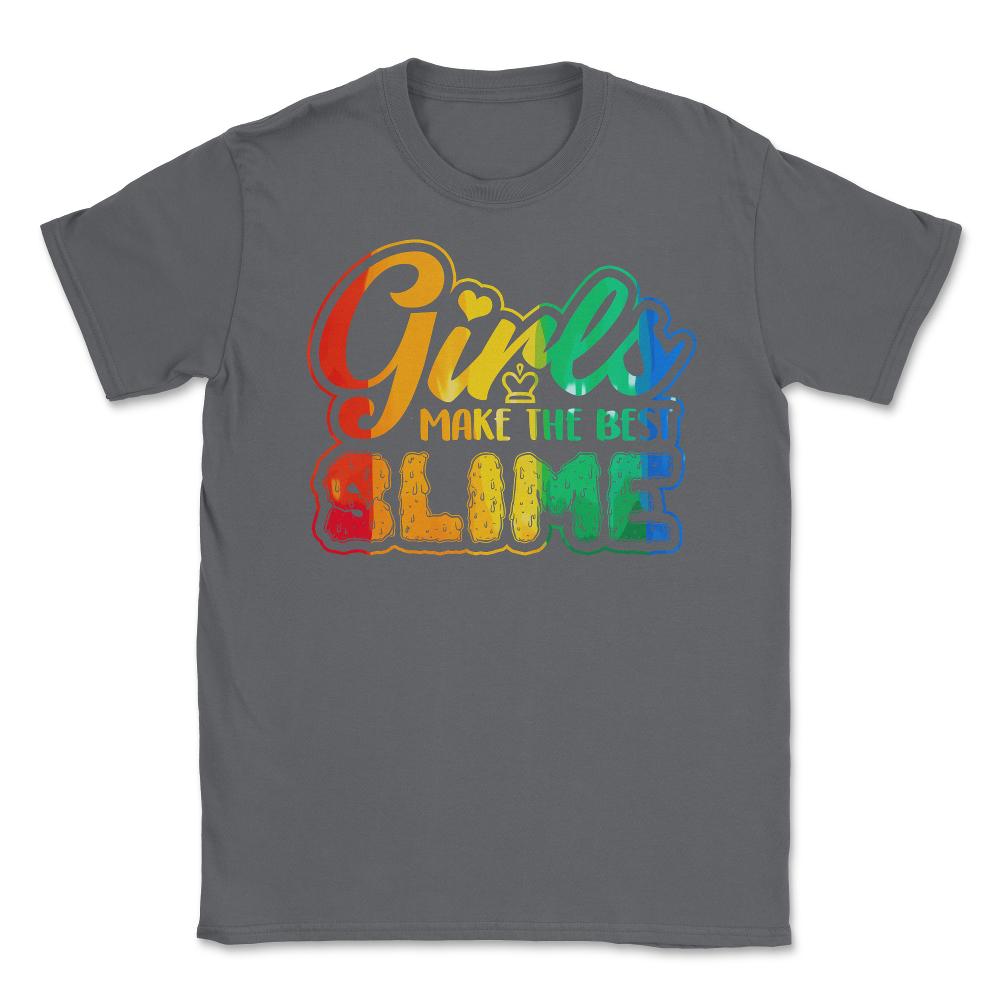 Girls make the Best Slime Awesome Slime Girl Design Gift graphic - Smoke Grey