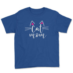 Funny Cat Mom Cute Cat Ears Whiskers Cat Lover Pet Owner product - Royal Blue