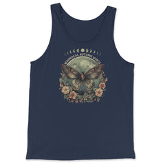 Cottage Core Butterfly With Flower Nature Lover Product design - Tank Top - Navy
