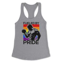 Fueled by Pride Gay Pride Iron Guy2 Gift product Women's Racerback - Grey Heather