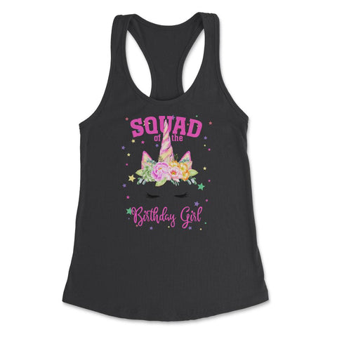 Squad of the Birthday Girl! Unicorn Face Theme Gift graphic Women's