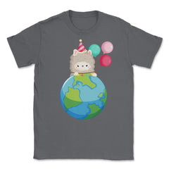 Happy Earth Day Llama Funny Cute Gift for Earth Day product Unisex - Smoke Grey