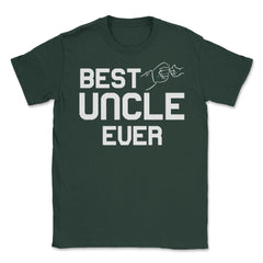 Funny Best Uncle Ever Fist Bump Niece Nephew Appreciation product - Forest Green