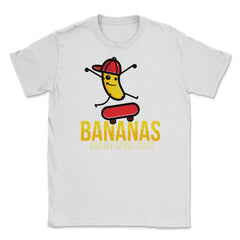 Bananas are My Spirit Fruit Funny Banana Skater graphic Unisex T-Shirt