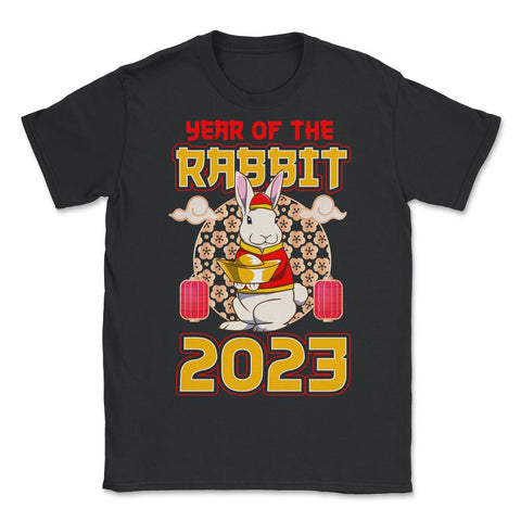 Chinese Year of Rabbit 2023 Chinese Aesthetic product - Unisex T-Shirt - Black