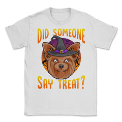 Did Someone Say Treat? Funny Yorkie Halloween Costume Design product