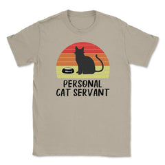 Funny Retro Vintage Cat Owner Humor Personal Cat Servant graphic - Cream
