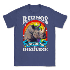 Rhinos They are Secretly Unicorns in Disguise Rhinoceros product - Purple