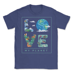 Love My Planet Earth Planet Day Environmental Awareness product - Purple