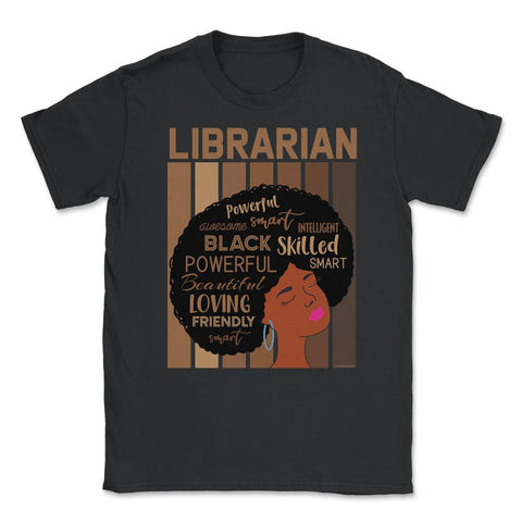 Librarian Melanin African American Woman Reading Lover print Unisex