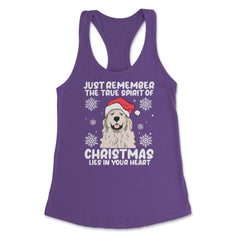 Just Remember True Spirit of Christmas Lies in Your Heart graphic - Purple