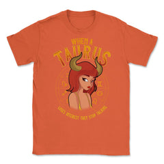 Taurus Zodiac Sign Anime Girl Art graphic Unisex T-Shirt