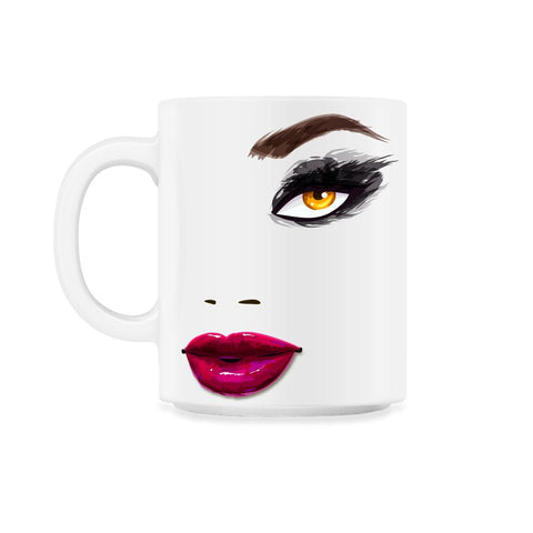 Eyelashes Makeup in Vogue 11oz Mug