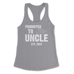 Funny Promoted To Uncle Est 2023 Soon To Be Uncle design Women's - Grey Heather
