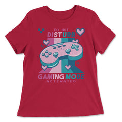 Do Not Disturb Gaming Mode Activated Video Gamer Retro product - Women's Relaxed Tee - Red