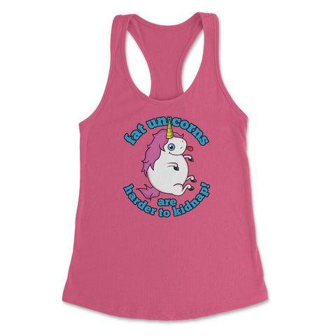 Fat Unicorns are harder to kidnap! Funny Humor design gift Women's