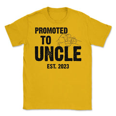 Funny Promoted To Uncle Est 2023 Soon To Be Uncle product Unisex - Gold