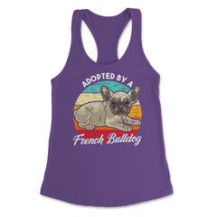 French Bulldog Adopted by a French Bulldog Frenchie design Women's - Purple