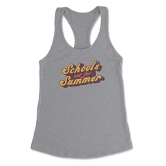Funny School's Out for Summer Retro Vintage graphic Women's Racerback