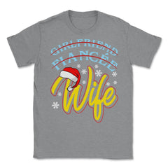 Girlfriend Fiancée Wife Christmas Couples Matching His & Her design - Grey Heather