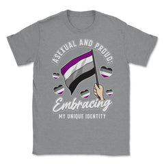 Asexual and Proud: Embracing My Unique Identity design Unisex T-Shirt - Grey Heather