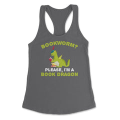 Funny Bookworm Please I'm A Book Dragon Reading Lover product Women's - Dark Grey